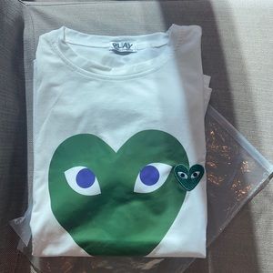 Comme des garçons Play Green Heart 💚 T shirt